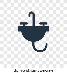 Sink vector icon isolated on transparent background, Sink transparency logo concept