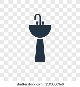 Sink vector icon isolated on transparent background, Sink transparency logo concept