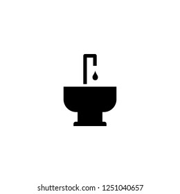 sink vector icon. sink sign on white background. sink icon for web and app