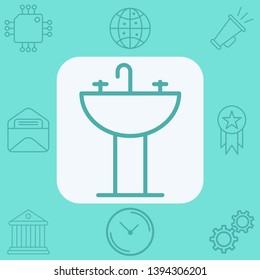 Sink vector icon sign symbol