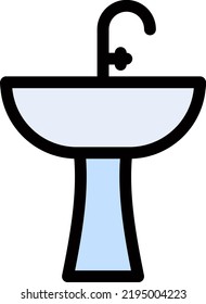 sink Vector illustration on a transparent background.Premium quality symmbols.Stroke vector icons for concept and graphic design.