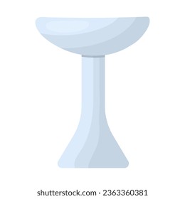 sink or washbasin for the bathroom. vector illustration.
