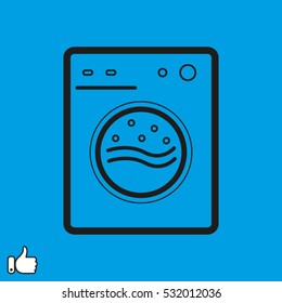 sink, washing machine, laundry, icon, vector illustration EPS 10