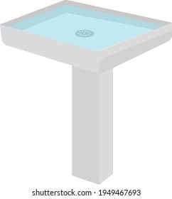 Enroscar con agua, ilustración, vector sobre fondo blanco.