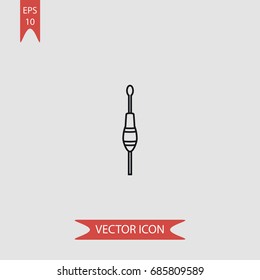 Sinker vector icon, illustration symbol