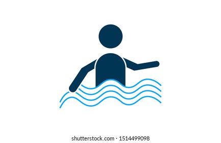 Sinking Insurance icon.vector. Simple flat symbol. Perfect  pictogram illustration on white background.