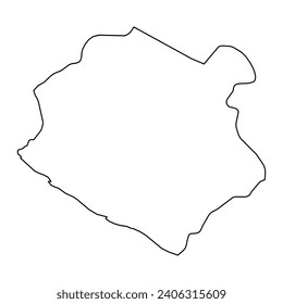 Sinoe map, administrative division of Liberia. Vector illustration.