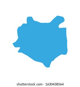 Sinoe region map in country of liberia