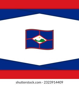 Sint Eustatius Flag Abstract Background Design Template. Sint Eustatius Independence Day Banner Social Media Post. Sint Eustatius Vector