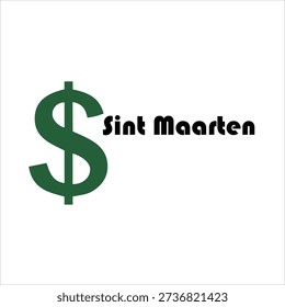 Sint Maarten Dollar Symbol Representing Finance, Economy, and Currency Concept