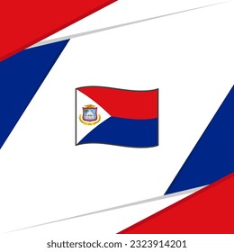 Sint Maarten Flag Abstract Background Design Template. Sint Maarten Independence Day Banner Social Media Post. Sint Maarten