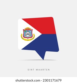 Sint Maarten flag bubble chat icon