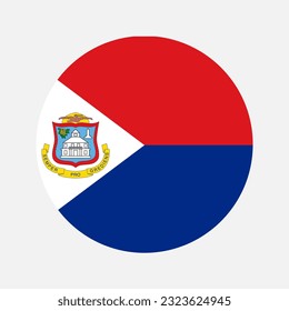 Sint Maarten flag simple illustration for independence day or election