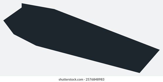 Sint Maarten map. Just a simple border map. Shape of the country. Flat blank Sint Maarten outline. Vector boundary illustration.