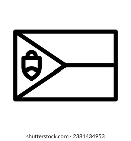 Sint Maarten vector icon on white background
