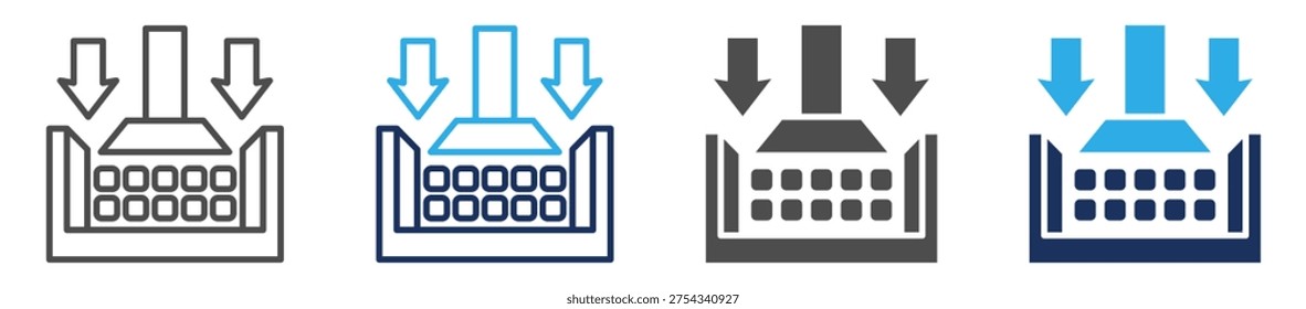 sintering icon set multi concept