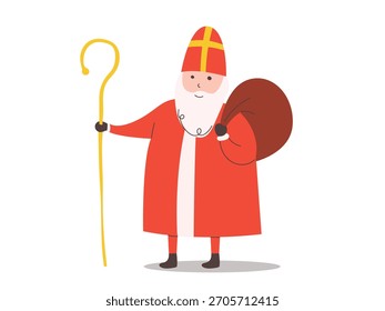 Sinterklaas Charakter, Sinterklaas oder Sankt Nikolaus mit Geschenk
