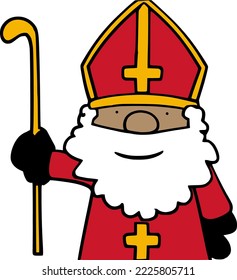 Ilustración vectorial Sinterklaas (dutch santa)