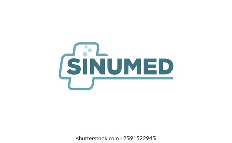 Sinu Med for Cold and flu virus syringe icon logo design template