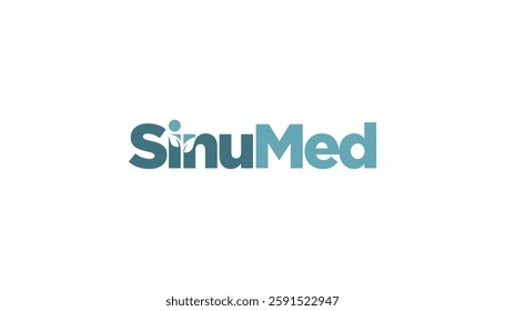 Sinu Med for Cold and flu virus syringe icon logo design template