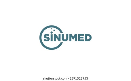 Sinu Med for Cold and flu virus syringe icon logo design template