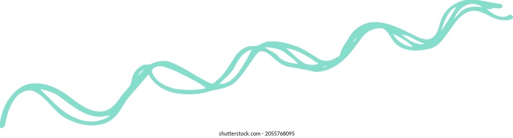 Líneas azules singulares. Ola oblicua manuscrita con agujeros. Un activo moderno hecho a mano para el diseño de fondo de papel pintado. Elemento gráfico plano simple. Fondo del marcador de posición del espacio. Ilustración abstracta.