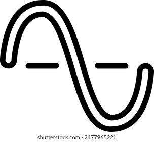sinus line icon illustration vector