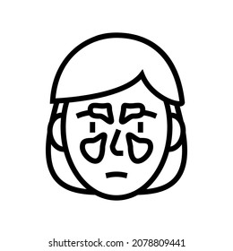 sinus problems line icon vector. sinus problems sign. isolated contour symbol black illustration