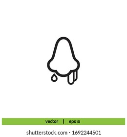 sinusitis icon symbol design element vector eps 10