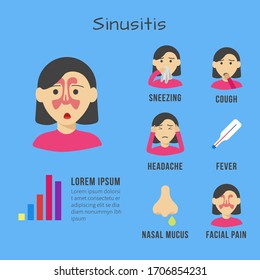 Sinusitis Infographic Template Healthcare Medical Infographic Stock ...