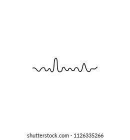 Sinusoid vector icon
