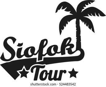 Siofok tour with palm