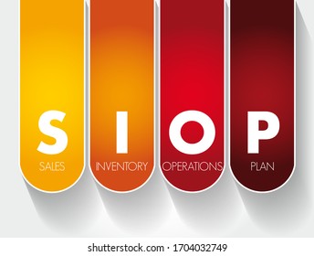 SIOP - Abkürzung des Plans zur Verkaufsinventarisierung, Hintergrund des Geschäftskonzepts