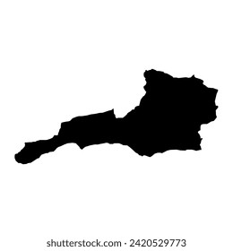 Siparia region map, administrative division of Trinidad and Tobago. Vector illustration.