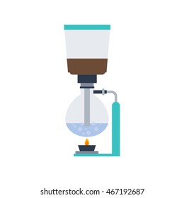 siphon coffee maker icon. vector illustration