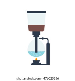 siphon coffee maker icon. vector illustration