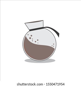 Siphon Coffee in White Background