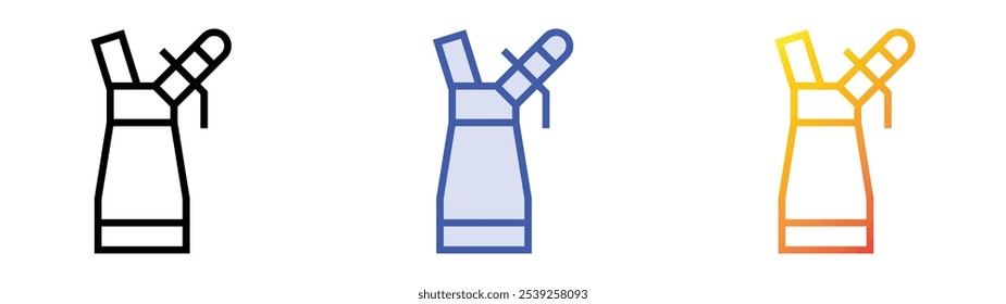 siphon icon. Linear, Blue Fill and Gradient Style Design Isolated On White Background