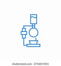 Vector de signo de icono de sifón
