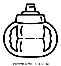 Sippy cup bottle icon. Outline sippy cup bottle vector icon for web design isolated on white background