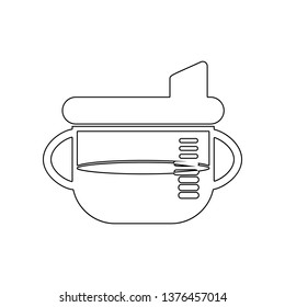Sippy cup icon. Element of Baby for mobile concept and web apps icon. Outline, thin line icon for website design and development, app development