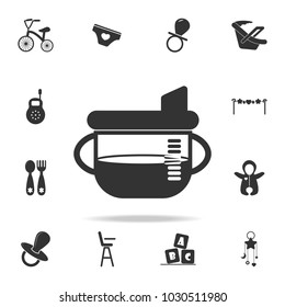 Sippy cup icon. Set of child and baby toys icons. Web Icons Premium quality graphic design. Signs and symbols collection, simple icons for websites, web design on white background