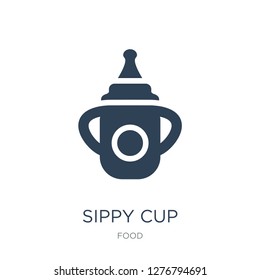 sippy cup icon vector on white background, sippy cup trendy filled icons from Food collection, sippy cup vector illustration