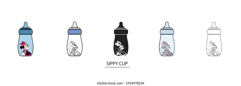 Sippy Cup vector type icon