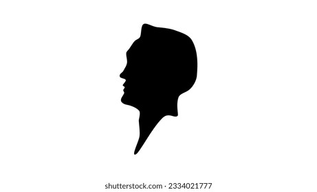 Sir Alexander Fleming silhouette, high quality vector