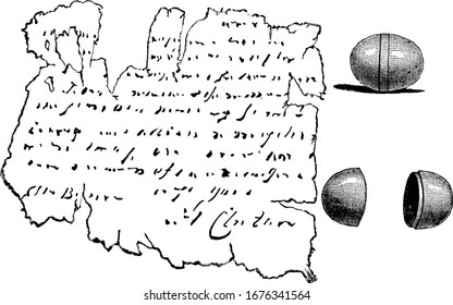 Sir Henry Clinton a military officer, wrote on a piece of tissue-paper dispatch to Burgoyne. The dispatch was enclosed in an elliptical silver bullet, made so as to separate at the center
