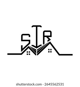 SIR Real State logo design, SIR simple and modern logo. SIR luxurious alphabet design  