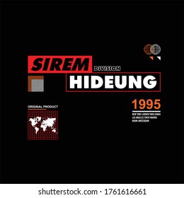 sirem hideung division original authentic vintage fashion