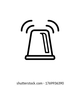 siren alarm icon vector illustration