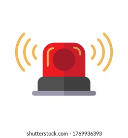 siren alarm icon vector illustration